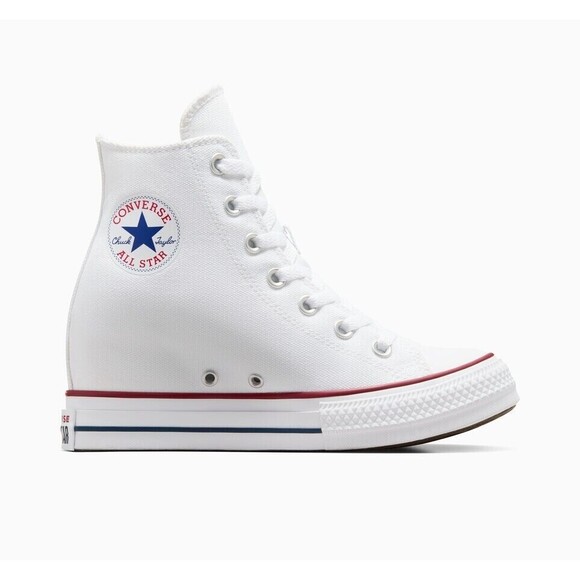 Converse Chuck Taylor All Star Platform Wedge White Womens Size 9 - Picture 1 of 6